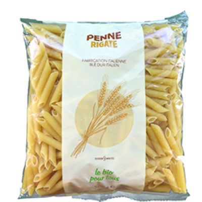 Penne Rigate Blanches 500 G D'italie