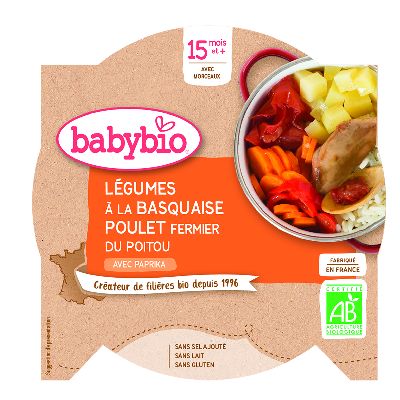 Assiette Poulet Basquaise 260g